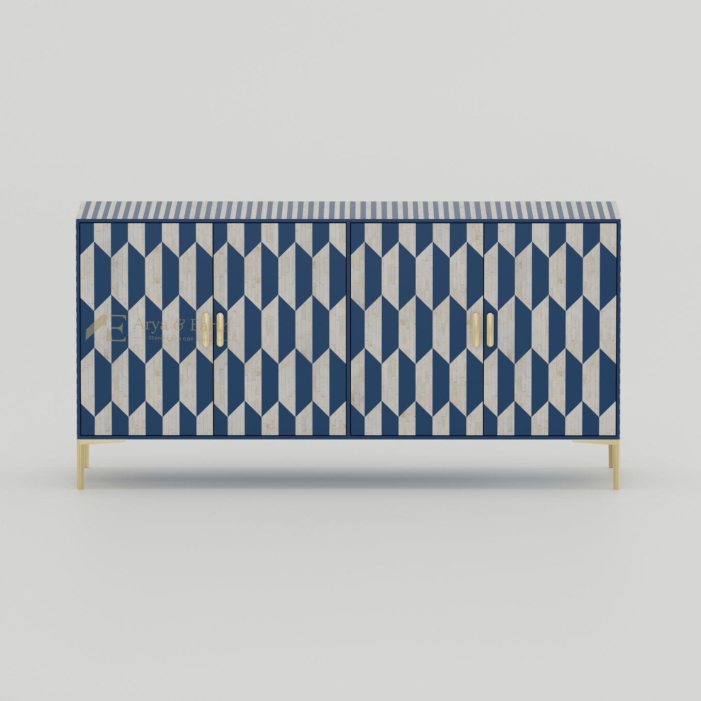 Gatsby Buffet - Bone Inlay - Blue Sapphire