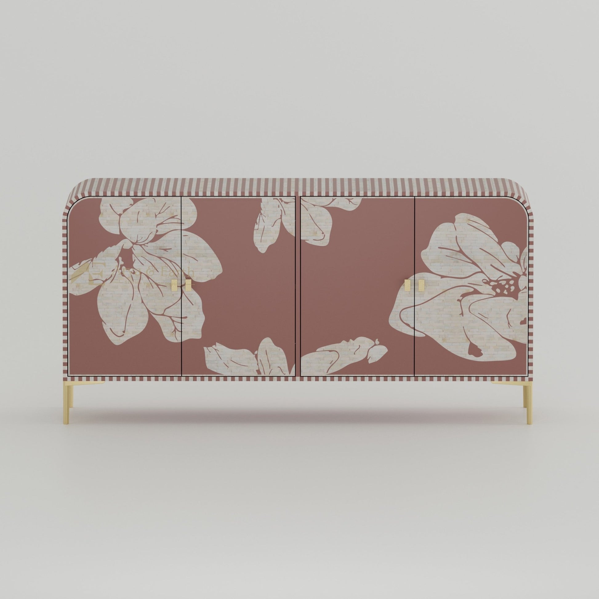 Aura Buffet - Mother of Pearl - Terracotta - arya & earth