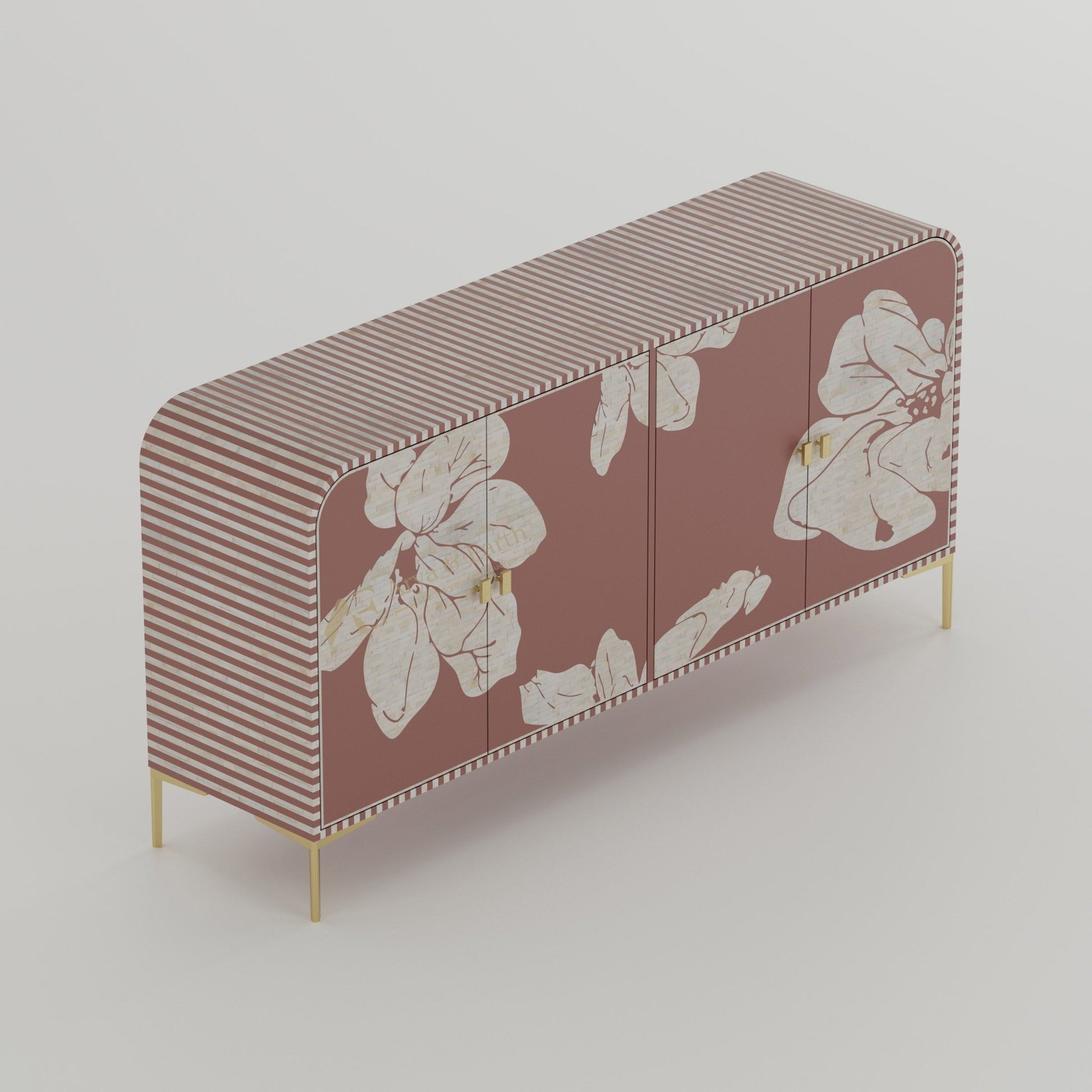 Aura Buffet - Mother of Pearl - Terracotta - arya & earth