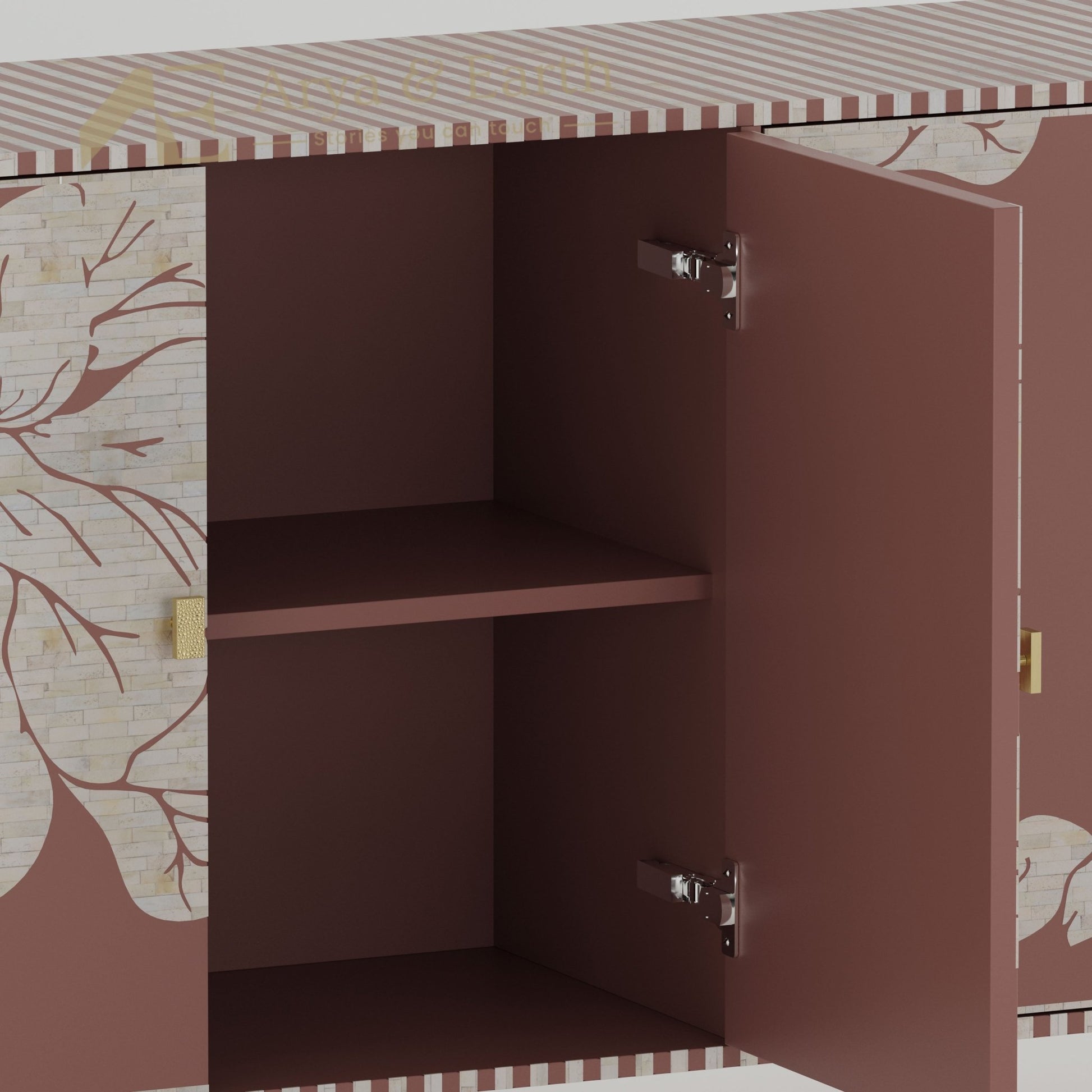 Aura Buffet - Mother of Pearl - Terracotta - arya & earth