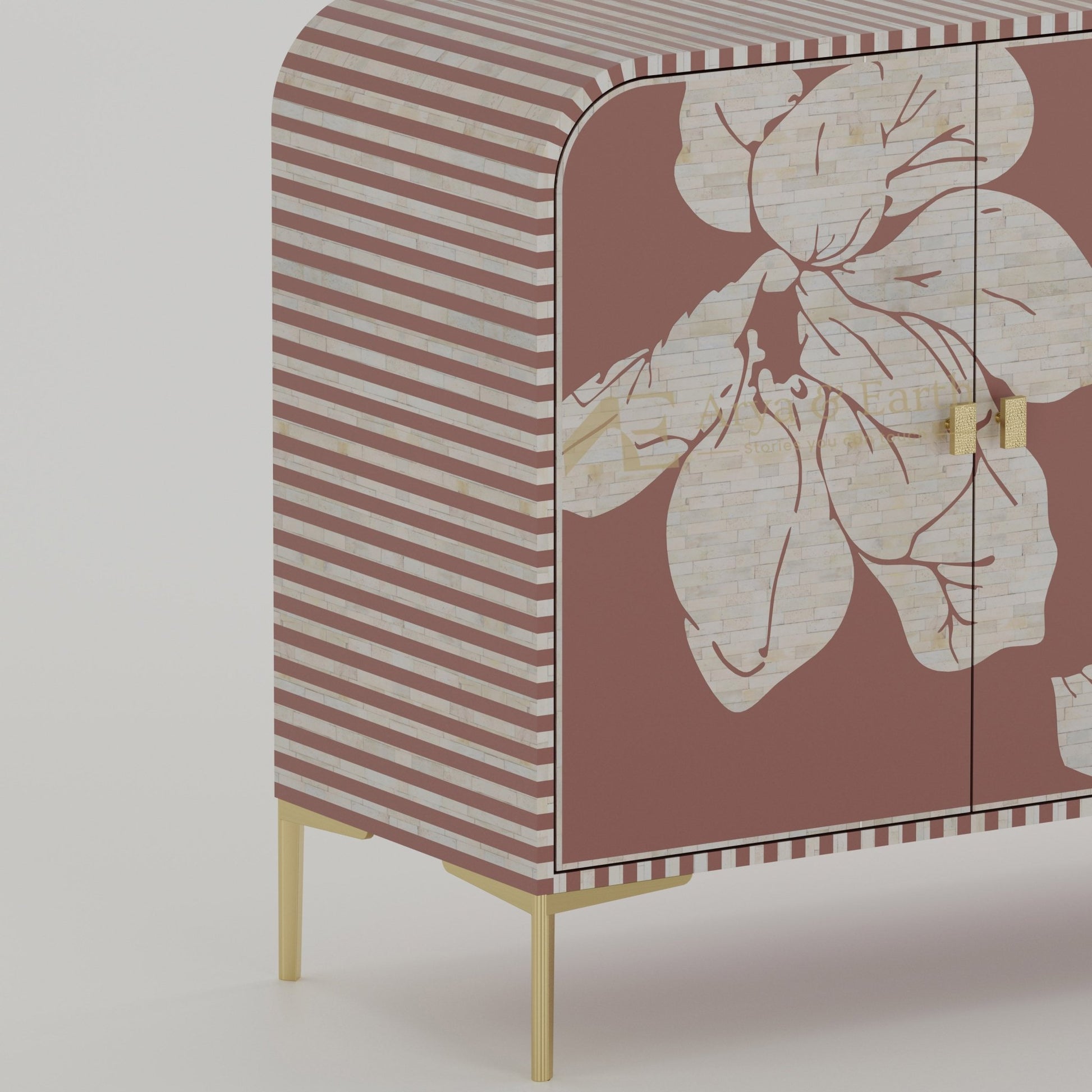 Aura Buffet - Mother of Pearl - Terracotta - arya & earth