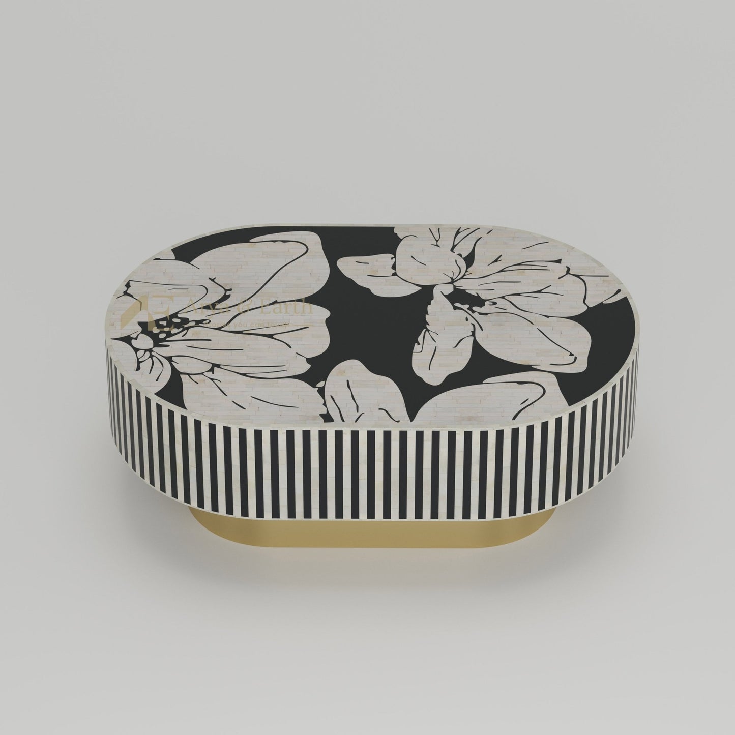 Aura Coffee Table - Mother of Pearl - Chateau Stone - arya & earth