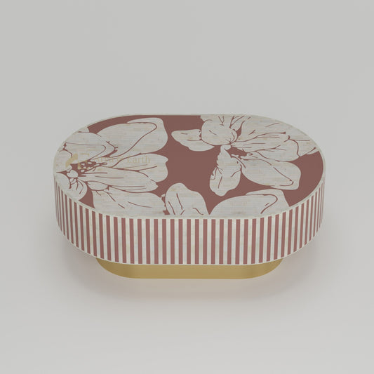 Aura Coffee Table - Mother of Pearl - Terracotta - arya & earth