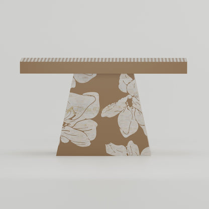 Aura Console Table - Bone Inlay - Havana Taupe - arya & earth