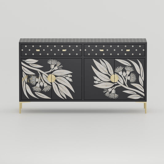 Australiana Buffet - Bone Inlay - Onyx - arya & earth