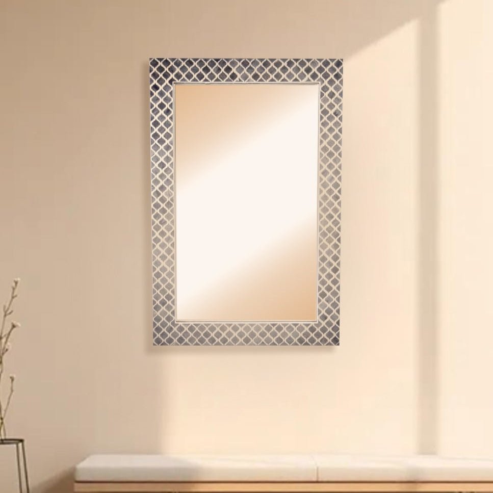 Bone Inlay Mirror - Coastal Mosaic - arya & earth