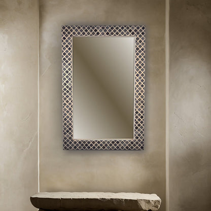 Bone Inlay Mirror - Coastal Mosaic - arya & earth