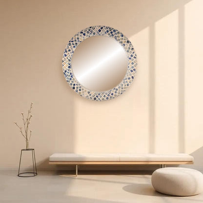 Bone Inlay Mirror - Mosaic Mirage - arya & earth