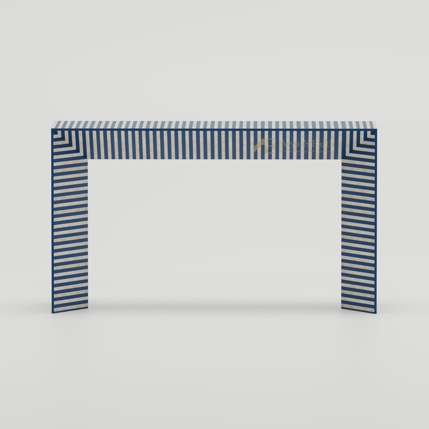 Gatsby Console Table - Bone Inlay - Blue Sapphire - arya & earth