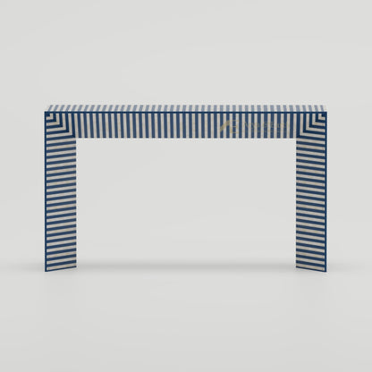 Gatsby Console Table - Bone Inlay - Blue Sapphire - arya & earth