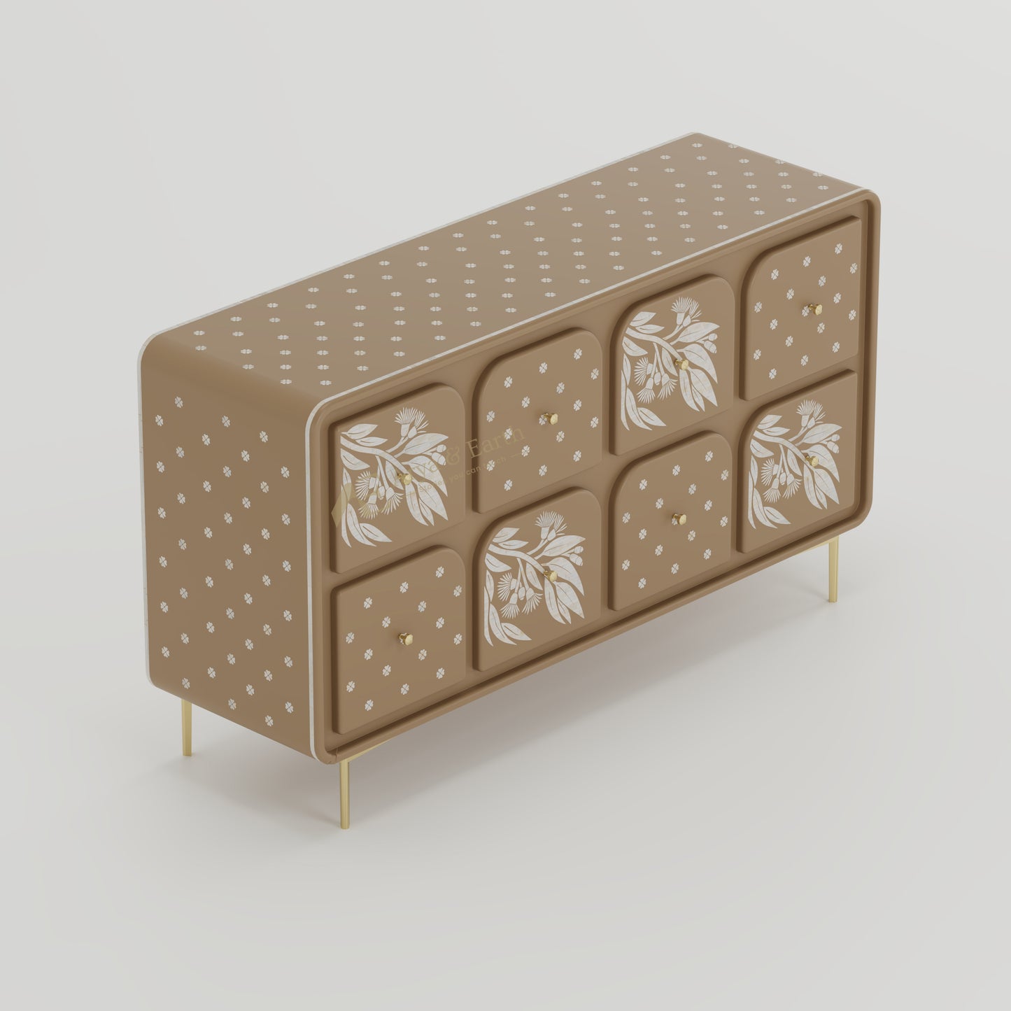 Top view chest of drawers gum tree design