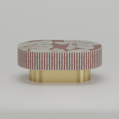 Mother of Pearl floral design coffee table