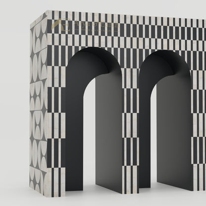 arched console table bone inlay