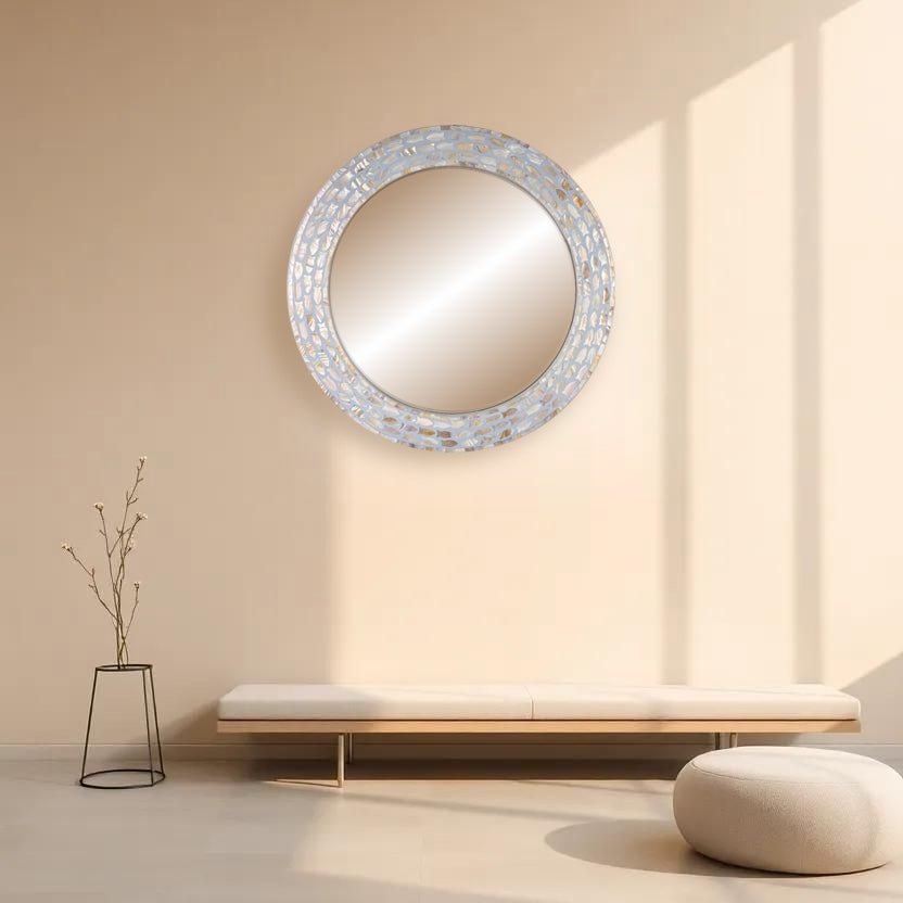 Pearl Inlay Mirror - Ocean whispers - arya & earth