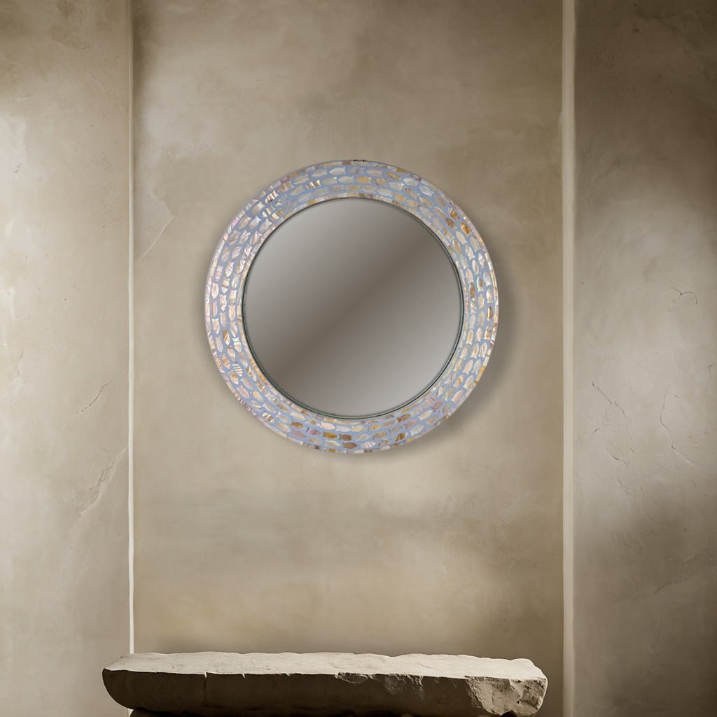 Pearl Inlay Mirror - Ocean whispers - arya & earth