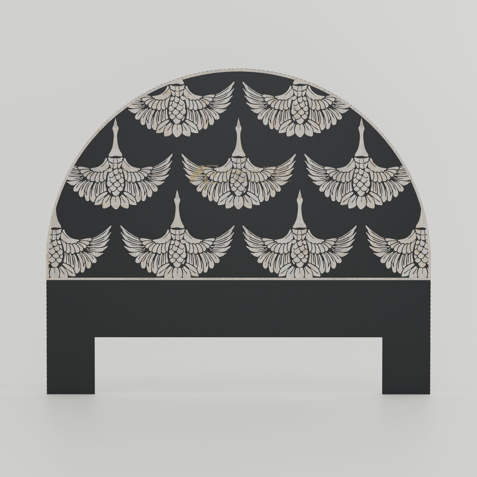 bone inlay bedhead handmade luxury