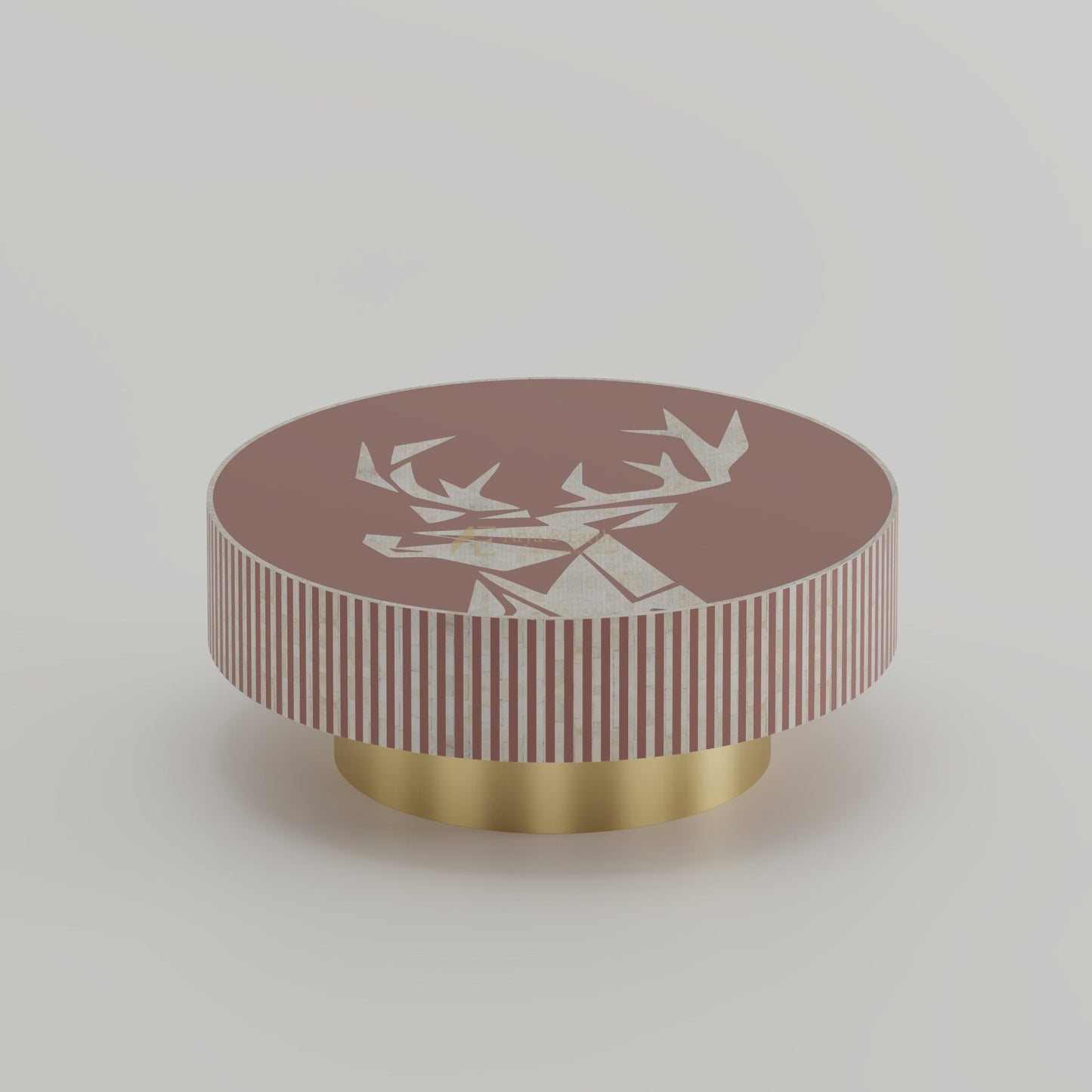 Signature Coffee Table - Mother of Pearl - Terracotta - arya & earth